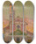 Triptych art skateboard deck of Henri Le Sidaner Lglise Lago Maggiore by Henri Le Sidaner (1862-1939)
