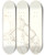 Triptych art skateboard deck of Christian Gottlieb Kratzensteinstub Lucretia by Christian Gottlieb Kratzenstein Stub 2 (1783-1816)