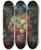 Triptych art skateboard deck of Joris Van Son Still Life Of Grapes Peaches A Pomegranate And Other Fruit Hanging From A Nail Before A Stone Niche by Joris Van Son (1623-1667)