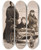 Triptych art skateboard deck of Sir John Everett Millais Going To The Park by Sir John Everett Millais (1829-1896)