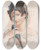 Triptych art skateboard deck of Jf Badoureau Le Bonjour Dumatin by J.F. Badoureau (1819-1835)