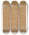 Triptych art skateboard deck of Mile Prisse Davennes Mosque Cathdrale De Qous Porte Du Mimbar Arrangement Fictif Xiie Sicle 4 by mile Prisse d'Avennes (1807-1879)