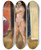 Triptych art skateboard deck of Alfred Henry Maurer Nude by Alfred Henry Maurer (1868-1932)