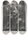 Triptych art skateboard deck of Henri Fantinlatour Duet Of The Trojans by Henri Fantin-Latour (1836-1904)