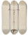 Triptych art skateboard deck of Francis Borelli Iron And Brass Candlestand by Francis Borelli