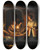 Triptych art skateboard deck of Henri De Braekeleer A Night Market by Henri de Braekeleer (1840-1888)
