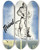 Triptych art skateboard deck of Donald Kenneth Anderson Think His Life Is In Your Hands by Donald Kenneth Anderson (1920-2009)