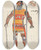 Triptych art skateboard deck of Edwin Austin Abbey Willoughby Costume Sketch For Henry Irvings Planned Production Of King Richard Ii_1 by Edwin Austin Abbey (1852-1911)