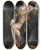 Triptych art skateboard deck of Paolo Veronese Saint Catherine Of Alexandria In Prison by Paolo Veronese (1528-1588)