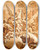 Triptych art skateboard deck of Francesco Fontebasso Abraham And The Three Angels by Francesco Fontebasso (1707-1769)