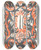Triptych art skateboard deck of Carel Adolph Lion Cachet Ex Libris Van Carel Lion Cachet_1 by Carel Adolph Lion Cachet (1864-1945)
