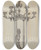 Triptych art skateboard deck of Lillian Causey Candlestick by Lillian Causey (20-)