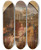 Triptych art skateboard deck of Louisvincentlon Pallire Saint Pierre Gurissant Un Boiteux La Porte Du Temple De Jrusalem by Louis-Vincent-Lon Pallire (1787-1820)