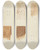 Triptych art skateboard deck of American 20Th Century Technique Demo Wood Grain by American 20Th Century