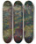 Triptych art skateboard deck of Georges Seurat Woman In A Park by Georges Seurat (1859-1891)