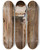 Triptych art skateboard deck of Jan Cigliski Temple From The Journey To Egypt 3 by Jan Ciaglinski (1858-1913)