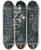 Triptych art skateboard deck of Rachael Romero Malcolm X by Rachael Romero (1953)