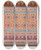 Triptych art skateboard deck of Mile Prisse Davennes Arabesques Fragment Dune Toffe Conserve Dans Lglise De Nivelles Xive Sicle by mile Prisse d'Avennes (1807-1879)