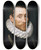 Triptych art skateboard deck of Adriaen Thomasz Key Portrait Of A Man Aged 31 by Adriaen Thomasz Key (1544-1589)