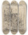 Triptych art skateboard deck of Marius Bauer Twee Voorstellingen Uit Adrianopel_1 by Marius Bauer (1867-1932)
