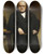 Triptych art skateboard deck of Lon Bonnat Portrait Of Barye With A Wax Model Of Seated Lion by Leon Bonnat (1833-1922)