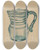 Triptych art skateboard deck of John Tarantino Pitcher_3 by John Tarantino (1935)