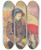 Triptych art skateboard deck of Jn Novk Seated Boy by Jan Novak (1921-1944)