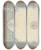 Triptych art skateboard deck of Julesedmondcharles Lachaise Design For The Decoration Of A Ceiling With Strapwork And Rinceaux_2 by Jules-Edmond-Charles Lachaise (1897)