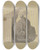 Triptych art skateboard deck of Jakob Becker Dog In Front Of Its Hut by Jakob Becker (1810-1872)
