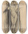 Triptych art skateboard deck of Marius Bauer Staande Naakte Vrouw by Marius Bauer (1867-1932)