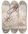 Triptych art skateboard deck of Arthur Rackham The Gnat And The Lion by Arthur Rackham (1867-1939)