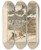 Triptych art skateboard deck of Jean De Bosschre Bemoaning Her Fate And Reproaching The Almighty by Jean de Bosschre (1878-1953)