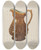 Triptych art skateboard deck of Jj Oneill Pitcher by J.J. O'Neill