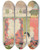 Triptych art skateboard deck of Lon Spilliaert Les Enfants Pauvres Devant Ltre Avec Leurs Jouets De La Saintnicolas by Leon Spilliaert (1881-1946)