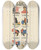 Triptych art skateboard deck of Mikhail Mikhalovich Cheremnykh Russkii Revoliutsionnyi Plakat Pl07 by Mikhail Mikhailovich Cheremnykh (1890-1962)