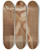 Triptych art skateboard deck of Philipp Jakob Becker Stehender Rechtes Knie Mit Abgewinkeltem Bein Auf Einem Quader Aufgesttzt Mit Beiden Nach Links Gewendeten Armen Ein Seil Haltend by Philipp Jakob Becker