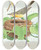 Triptych art skateboard deck of Edwin L Sheppard Yellowbreasted Chat by Edwin L Sheppard (1904)