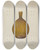 Triptych art skateboard deck of Fritz Boehmer Whiskey Flask by Fritz Boehmer