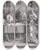 Triptych art skateboard deck of Lucas Van Leyden Herod And Herodias by Lucas Van Leyden (1494-1533)