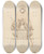 Triptych art skateboard deck of John Michael Rysbrack A Monument Male Bust With Military Emblems by John Michael Rysbrack (1694-1770)