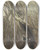Triptych art skateboard deck of Arthur Rackham Seize The Despoiler Rescue The Gold Help Us Help Us Woe Woe by Arthur Rackham (1867-1939)