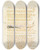 Triptych art skateboard deck of William Blake Visions Of The Daughters Of Albion Pl 04 by William Blake (1757-1827)