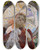 Triptych art skateboard deck of Anders Zorn Castles In The Air by Anders Zorn (1860-1920)