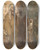 Triptych art skateboard deck of Marius Bauer Arabs by Marius Bauer (1867-1932)