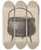 Triptych art skateboard deck of Milton Grubstein Kettle by Milton Grubstein