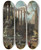 Triptych art skateboard deck of Sebastiano Ricci Memorial To Admiral Sir Clowdisley Shovell by Sebastiano Ricci (1659-1734)