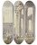Triptych art skateboard deck of Victorjean Nicolle Architektonisches Capriccio Ruinen Eines Rundtempels Im Hintergrund Die Trajansule_1 by Victor-Jean Nicolle (1754-1826)