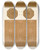 Triptych art skateboard deck of Mile Prisse Davennes Mosque De Thely Abourzyq Assemblage Dtails Du Mimbar Xve Sicle by mile Prisse d'Avennes (1807-1879)