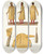 Triptych art skateboard deck of Fedor Grigoryevich Solntsev Shelkovyi Kaftan Tsaria Ioanna Vasilevicha Iv by Fedor Grigoryevich Solntsev (1801-1892)