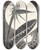 Triptych art skateboard deck of Samuel Jessurun De Mesquita Uitgebloeide Strelitzia by Samuel Jessurun De Mesquita (1868-1944)